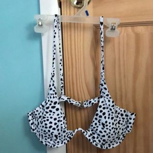 Dalmatian pattern bikini top
